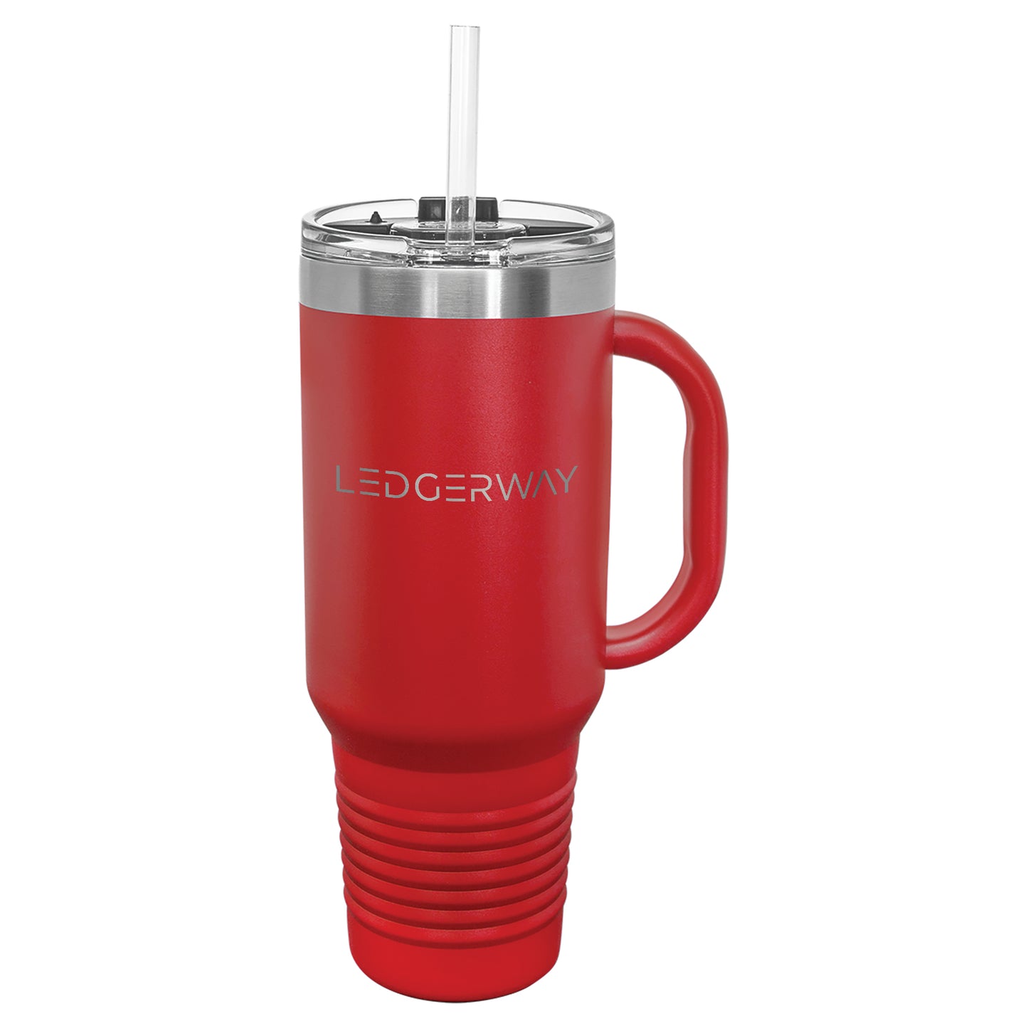 LEDGERWAY Polar Camel® 40oz Stainless Steel Tumbler with Flip Lid and Straw
