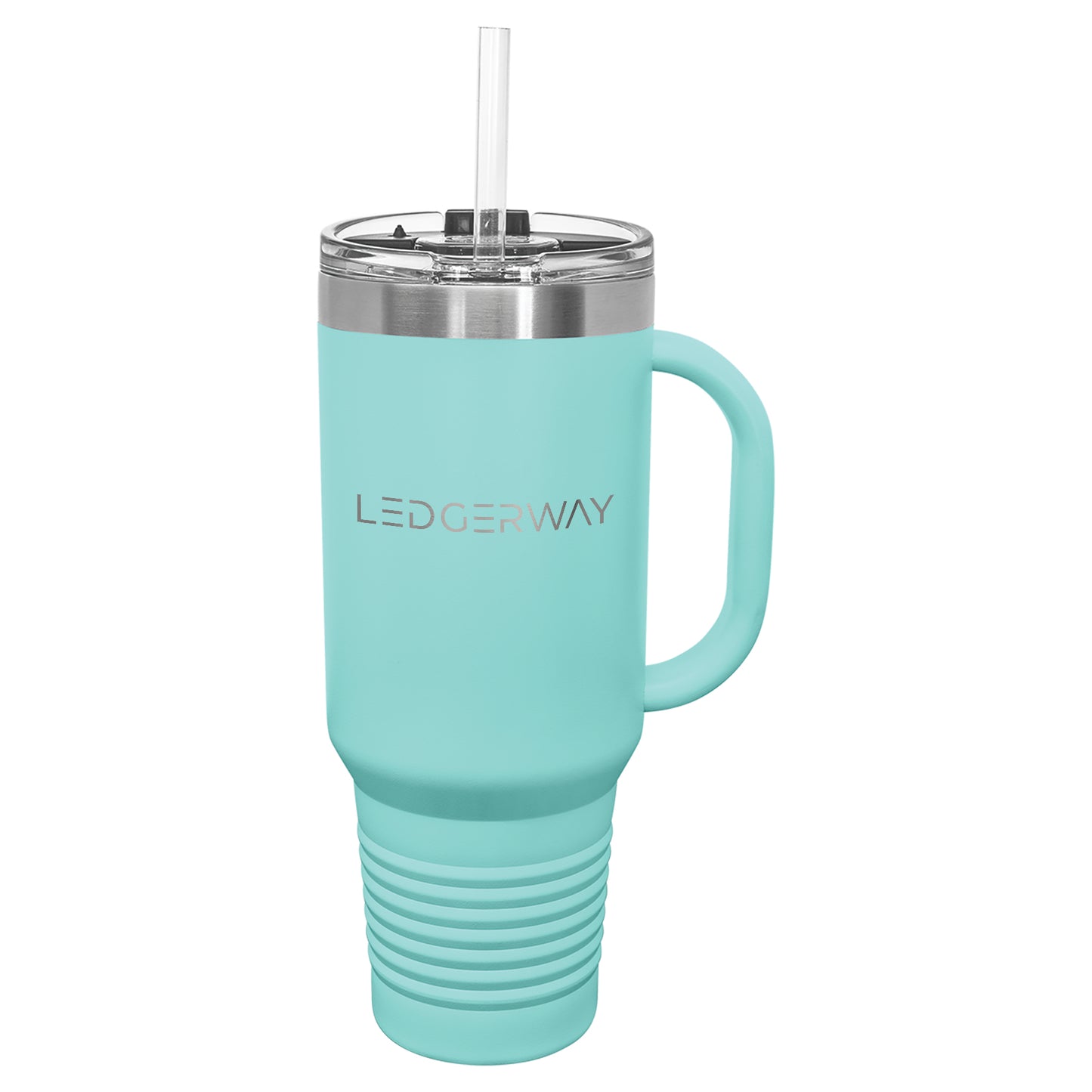 LEDGERWAY Polar Camel® 40oz Stainless Steel Tumbler with Flip Lid and Straw