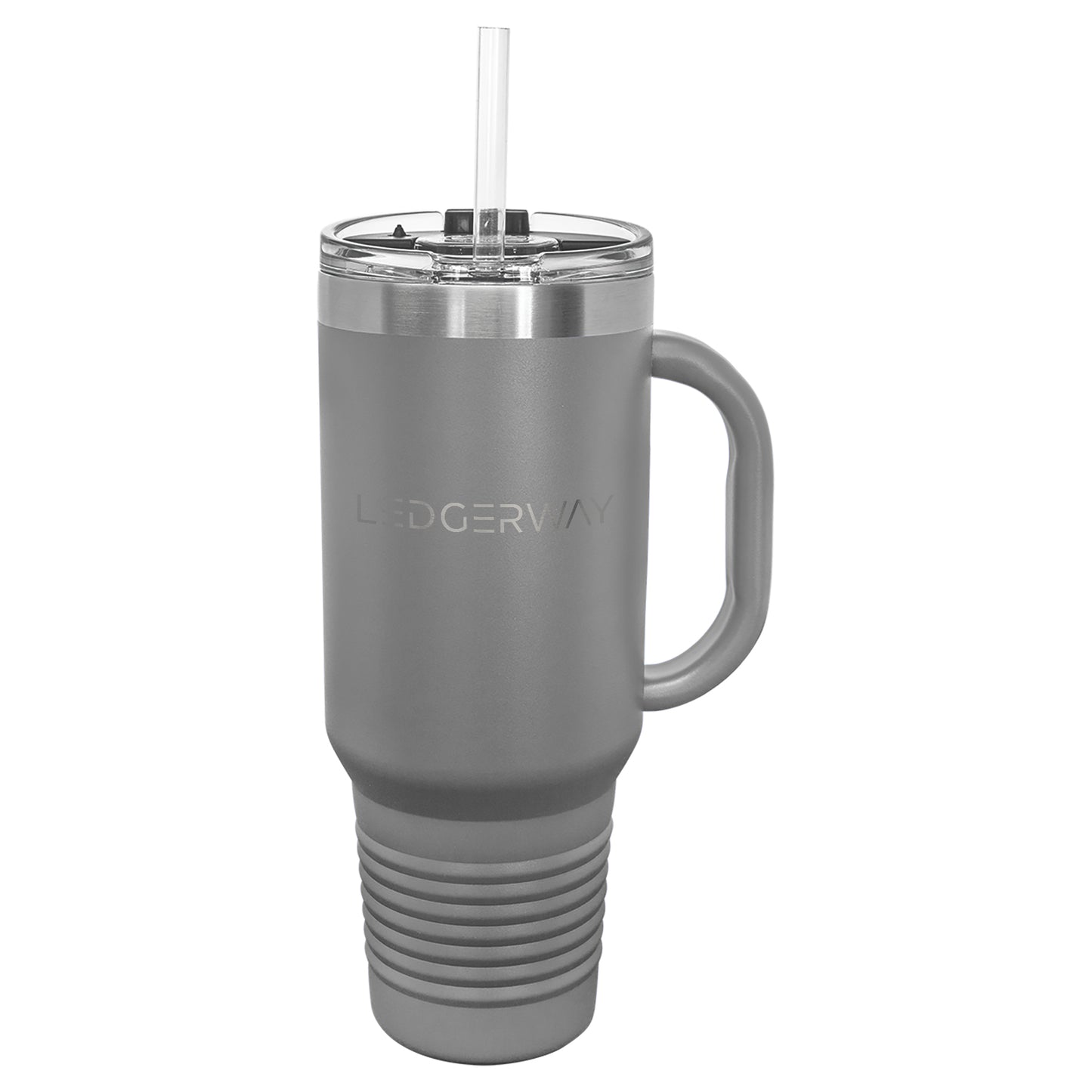 LEDGERWAY Polar Camel® 40oz Stainless Steel Tumbler with Flip Lid and Straw