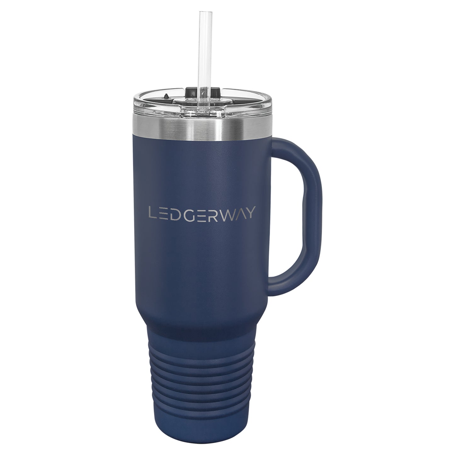 LEDGERWAY Polar Camel® 40oz Stainless Steel Tumbler with Flip Lid and Straw