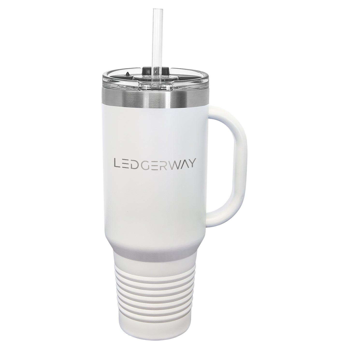 LEDGERWAY Polar Camel® 40oz Stainless Steel Tumbler with Flip Lid and Straw