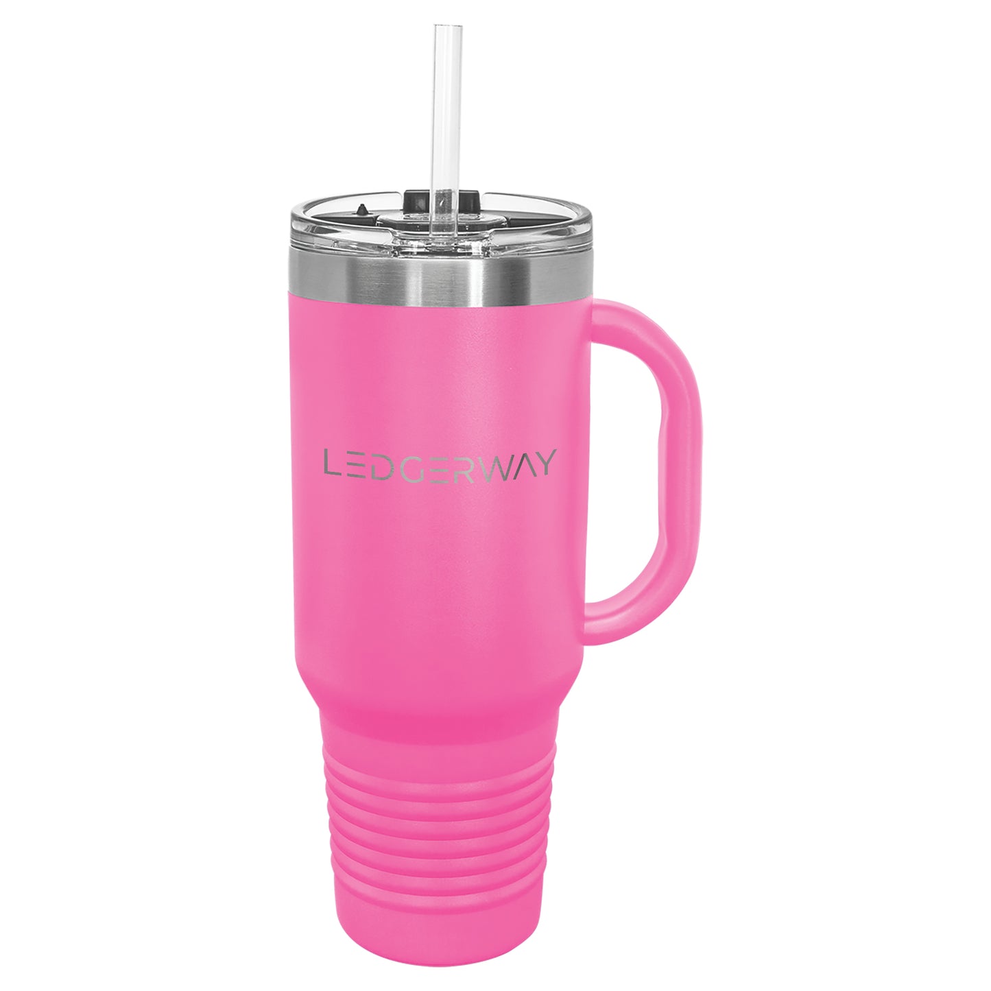 LEDGERWAY Polar Camel® 40oz Stainless Steel Tumbler with Flip Lid and Straw
