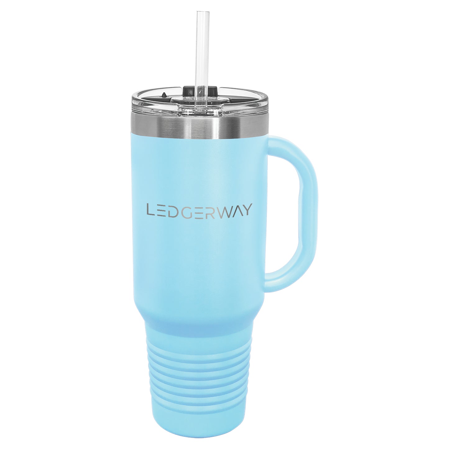 LEDGERWAY Polar Camel® 40oz Stainless Steel Tumbler with Flip Lid and Straw
