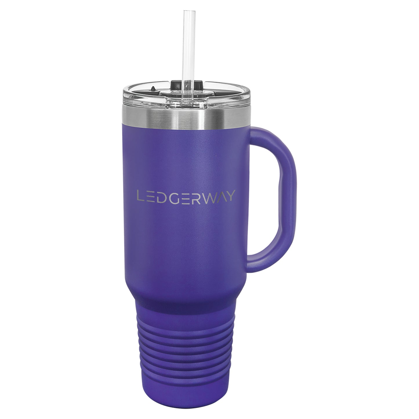 LEDGERWAY Polar Camel® 40oz Stainless Steel Tumbler with Flip Lid and Straw