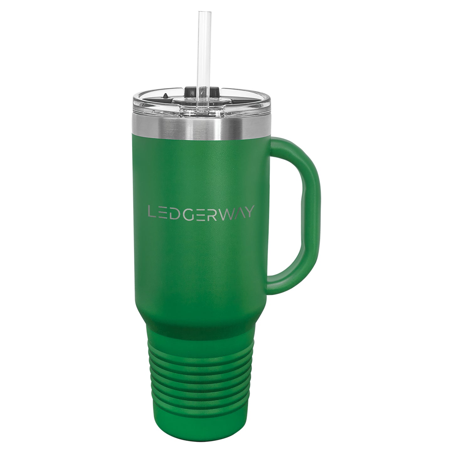 LEDGERWAY Polar Camel® 40oz Stainless Steel Tumbler with Flip Lid and Straw