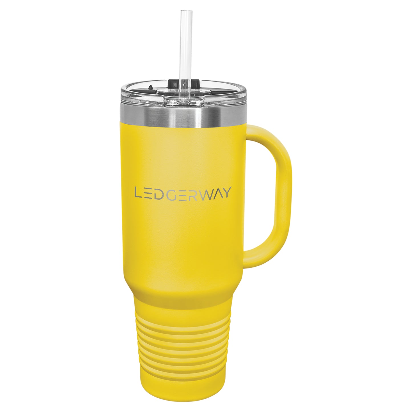 LEDGERWAY Polar Camel® 40oz Stainless Steel Tumbler with Flip Lid and Straw