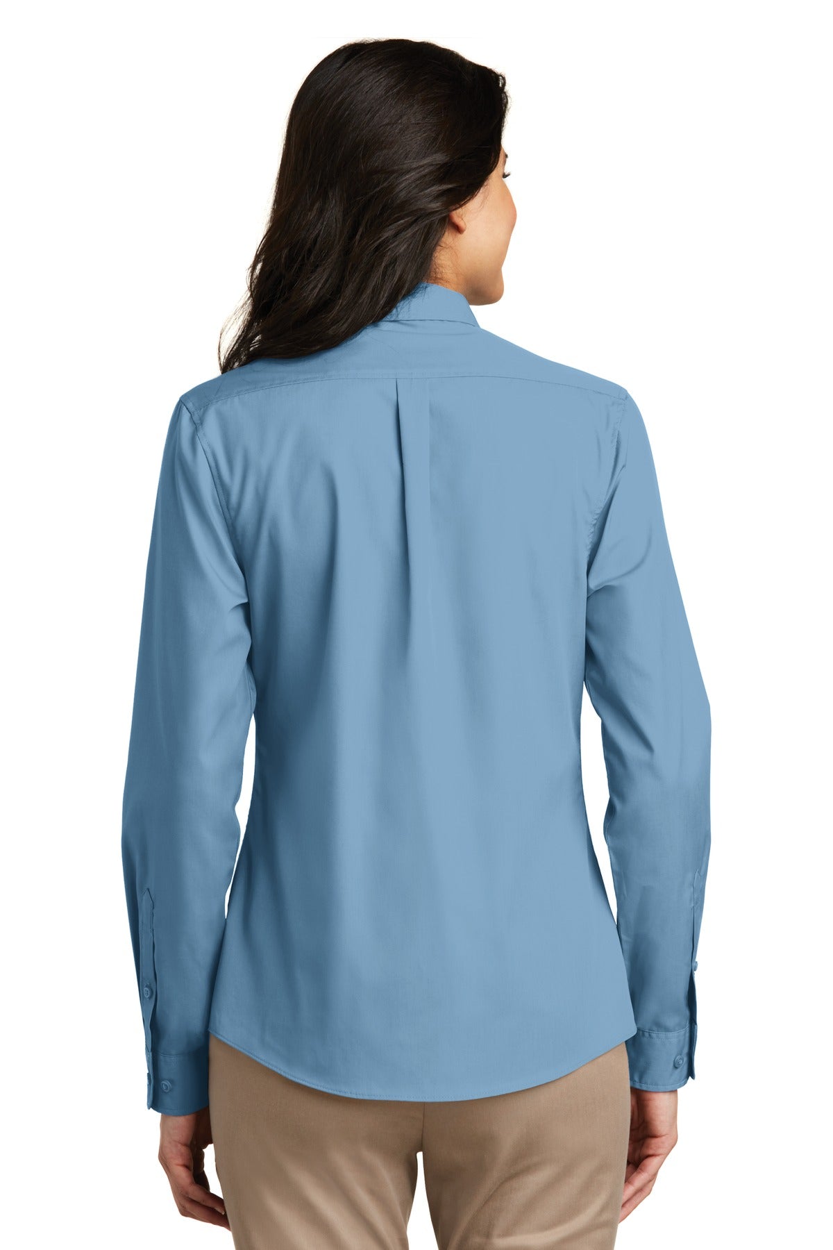 Port Authority® Women's Long Sleeve Carefree Poplin Shirt