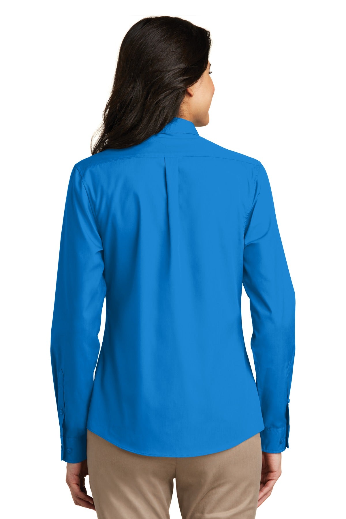 Port Authority® Women's Long Sleeve Carefree Poplin Shirt