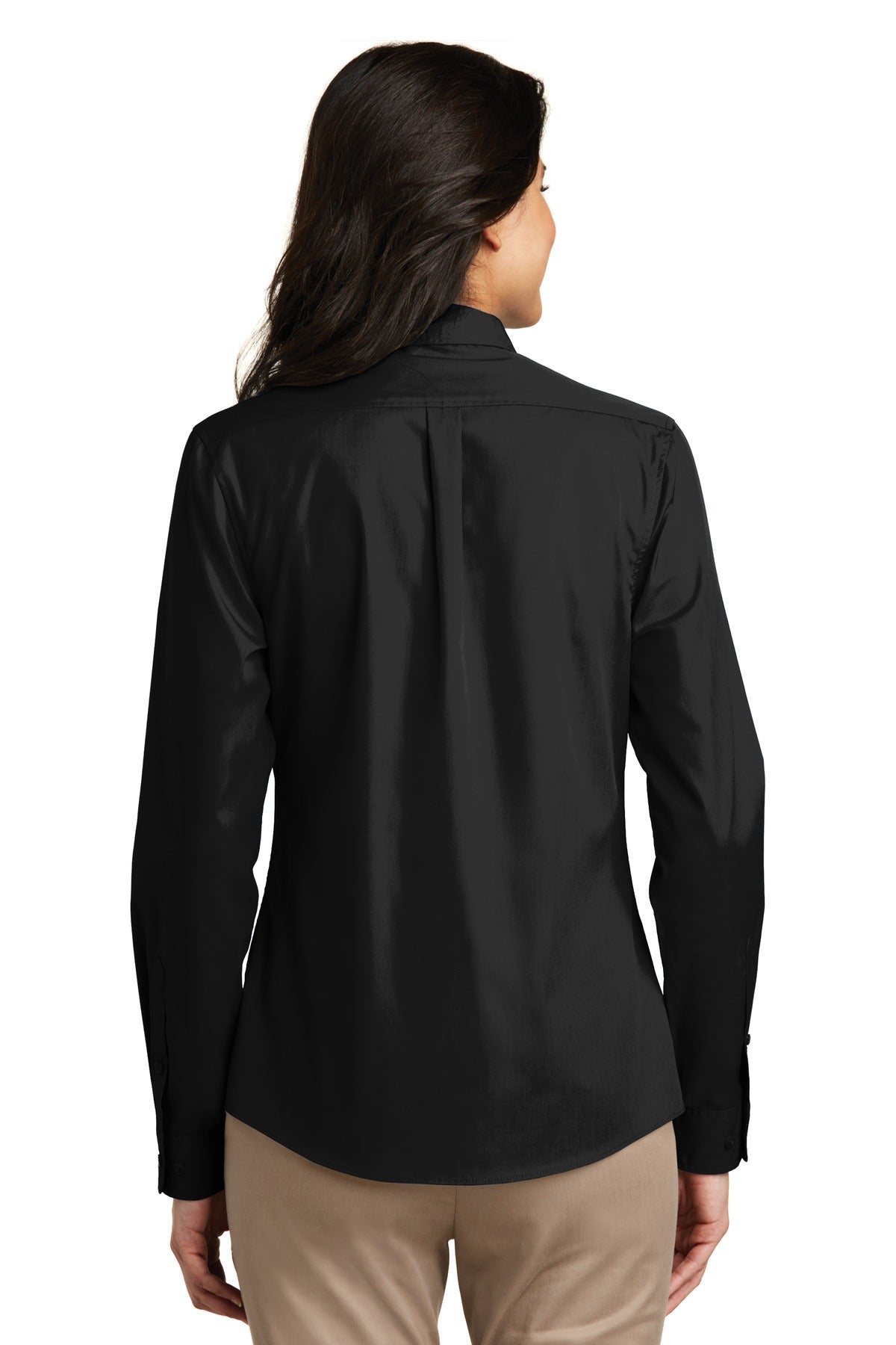 Port Authority® Women's Long Sleeve Carefree Poplin Shirt