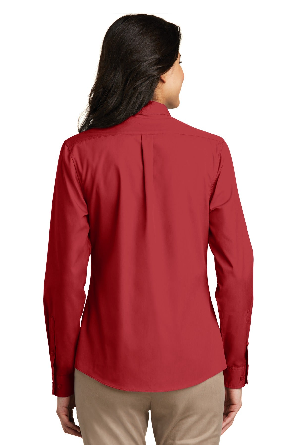 Port Authority® Women's Long Sleeve Carefree Poplin Shirt