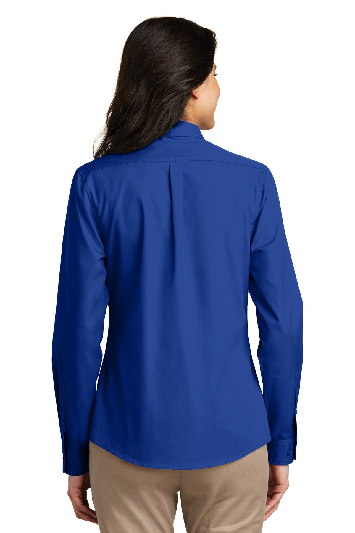 Port Authority® Women's Long Sleeve Carefree Poplin Shirt