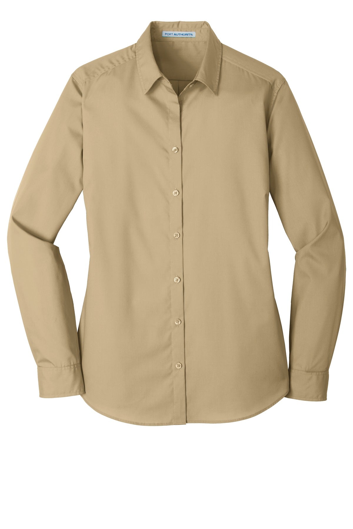 Port Authority® Women's Long Sleeve Carefree Poplin Shirt