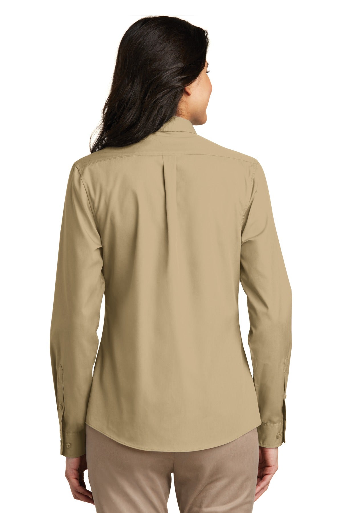 Port Authority® Women's Long Sleeve Carefree Poplin Shirt