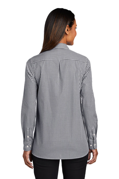 DISCONTINUED - Port Authority® Women's Broadcloth Gingham Easy Care Shirt - SKU LW644