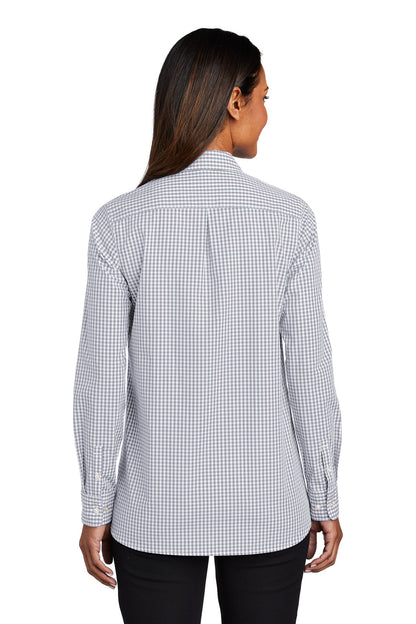 DISCONTINUED - Port Authority® Women's Broadcloth Gingham Easy Care Shirt - SKU LW644