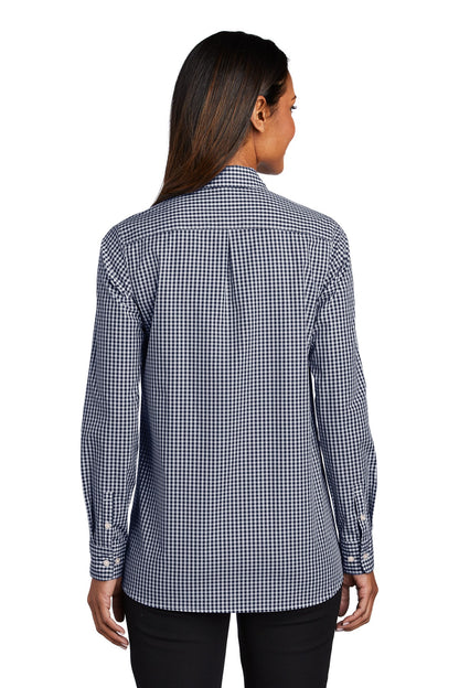 DISCONTINUED - Port Authority® Women's Broadcloth Gingham Easy Care Shirt - SKU LW644