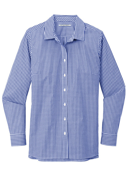 DISCONTINUED - Port Authority® Women's Broadcloth Gingham Easy Care Shirt - SKU LW644