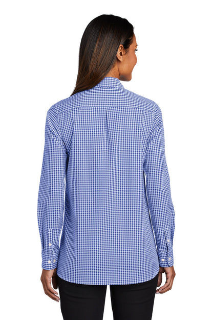 DISCONTINUED - Port Authority® Women's Broadcloth Gingham Easy Care Shirt - SKU LW644