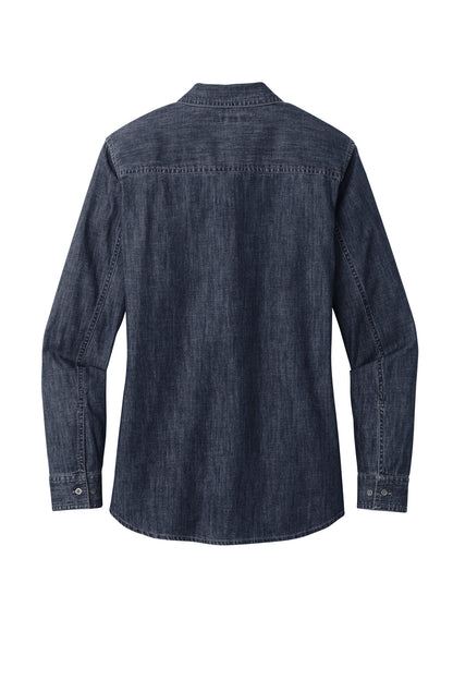 DISCONTINUED - Port Authority® Women's Long Sleeve Perfect Denim Shirt