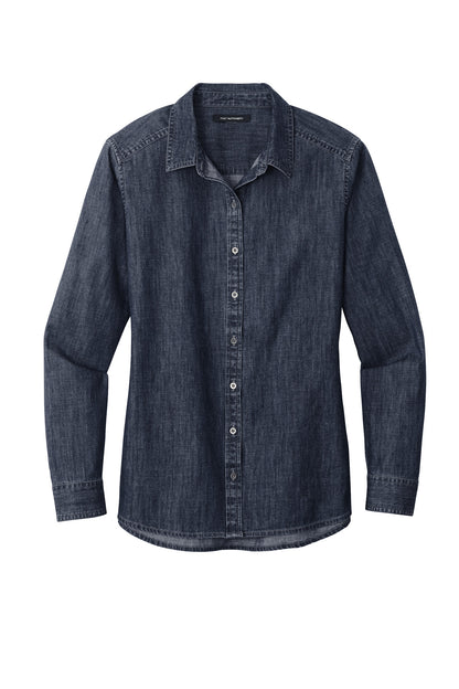 DISCONTINUED - Port Authority® Women's Long Sleeve Perfect Denim Shirt