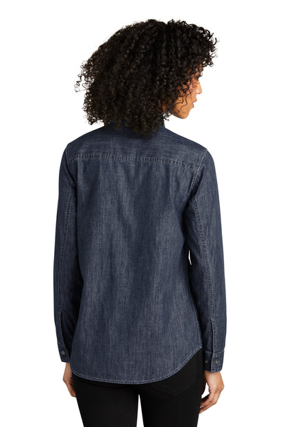 DISCONTINUED - Port Authority® Women's Long Sleeve Perfect Denim Shirt