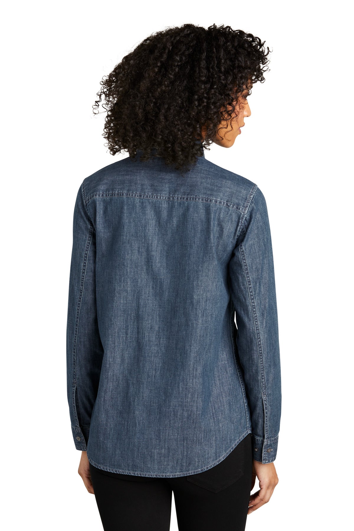 Port Authority® Women's Long Sleeve Perfect Denim Shirt