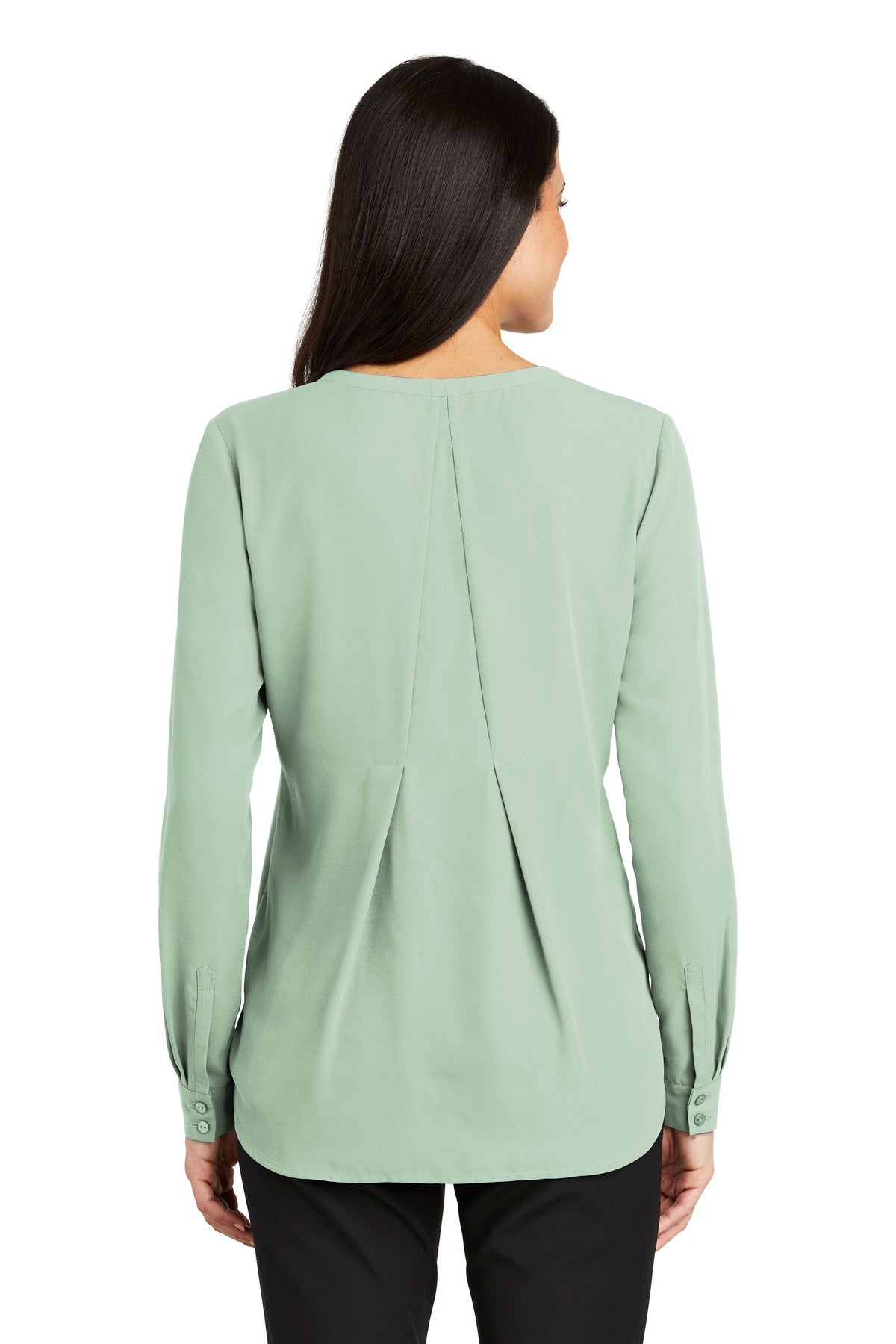 Port Authority® Women's Long Sleeve Button-Front Blouse