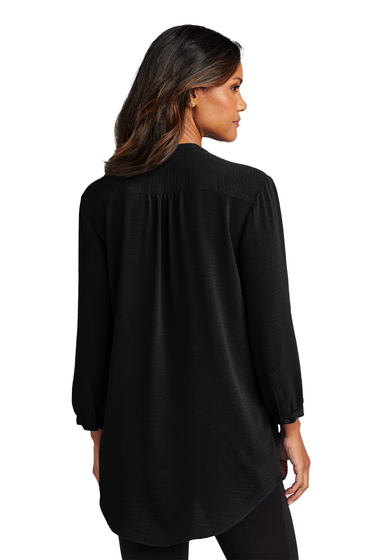 Port Authority® Women's 3/4-Sleeve Textured Crepe Tunic