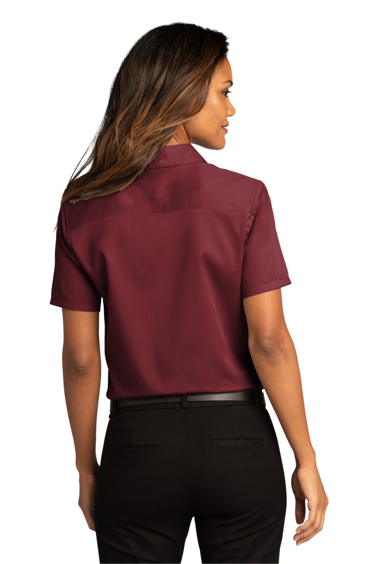 Port Authority® Women's Short Sleeve SuperPro ReactTwill Shirt (CORE COLORS)
