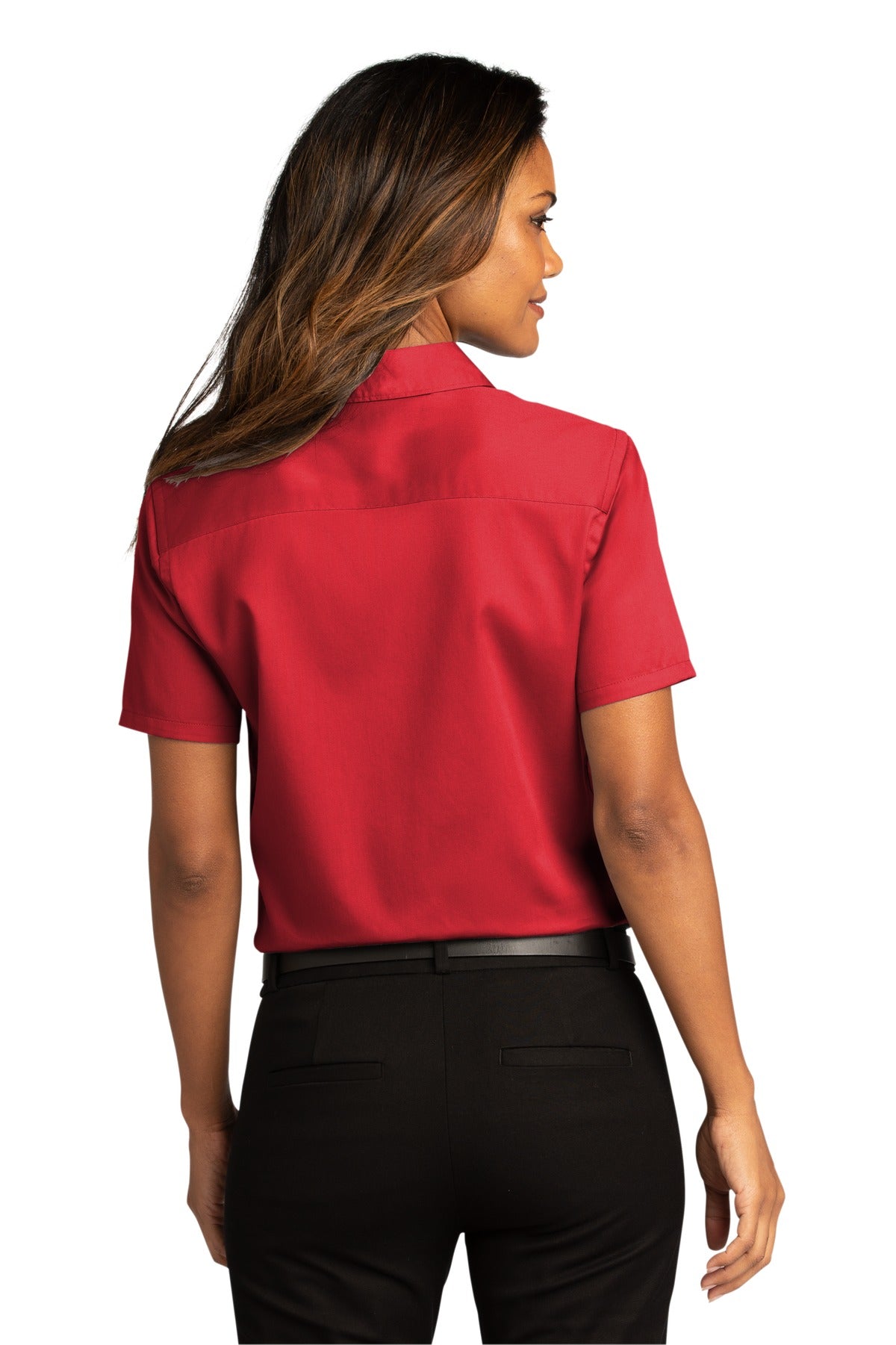 Port Authority® Women's Short Sleeve SuperPro ReactTwill Shirt (CORE COLORS)