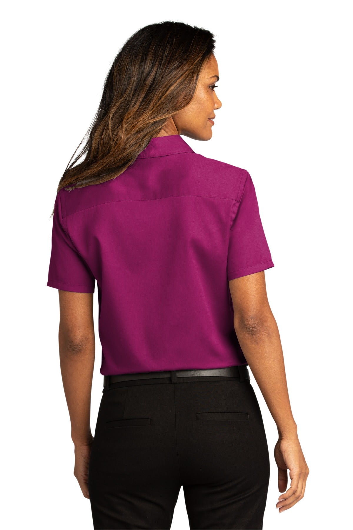 Port Authority® Women's Short Sleeve SuperPro ReactTwill Shirt (CORE COLORS)