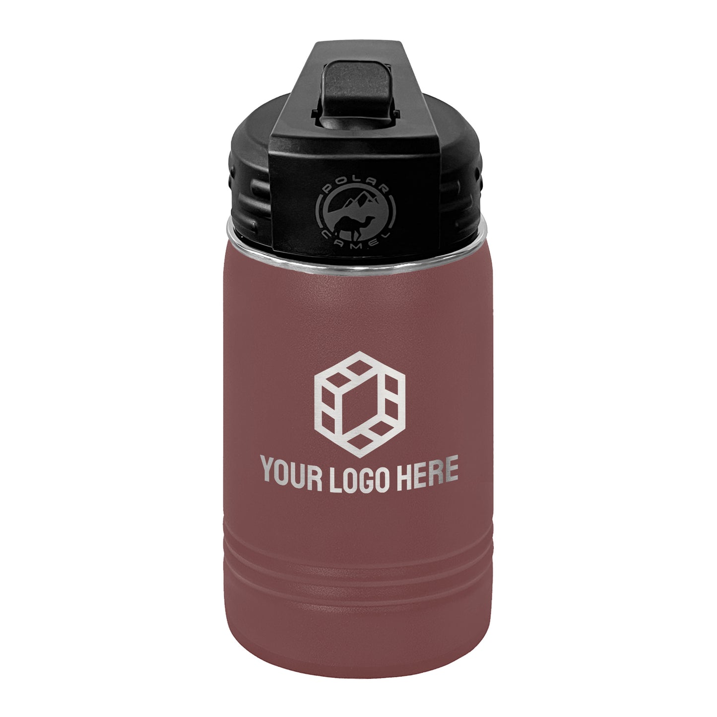 Custom Polar Camel® 12oz Youth Water Bottle with Laser Engraved Logo