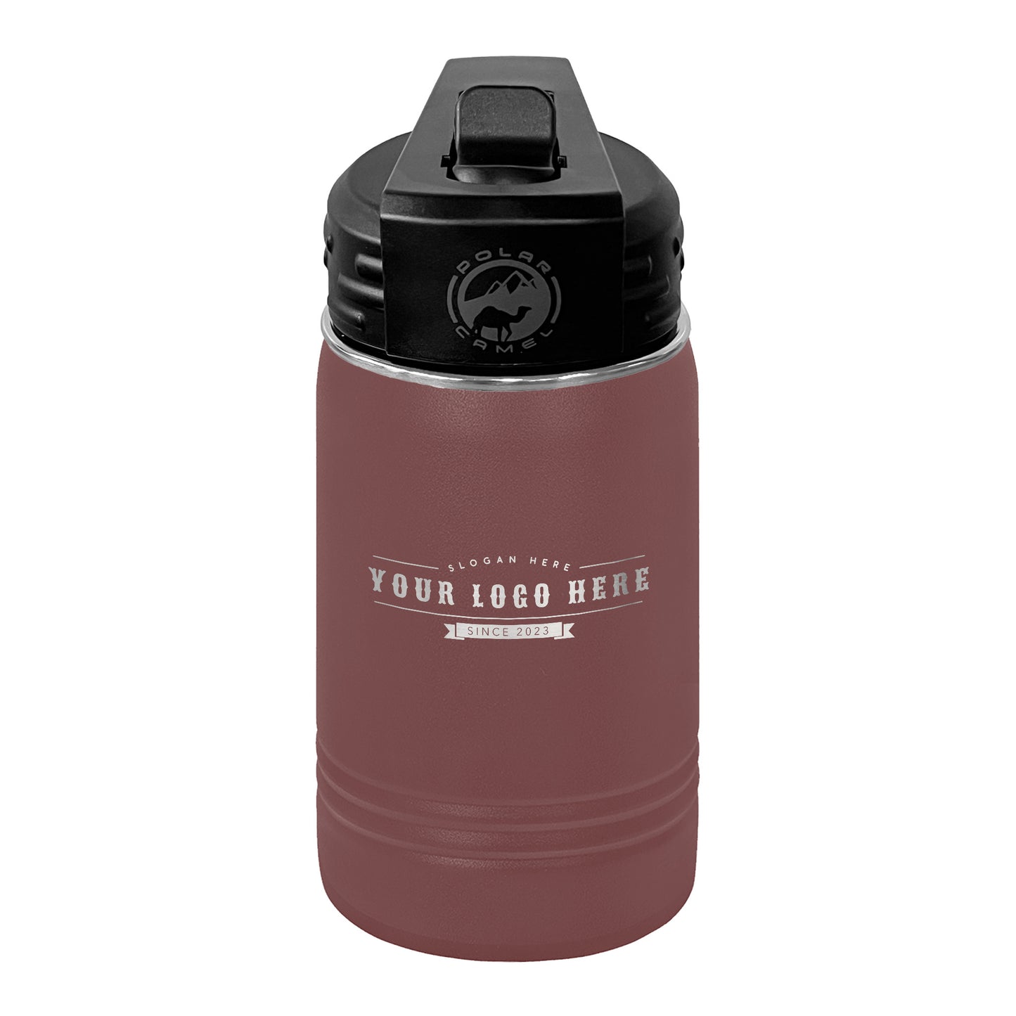 Custom Polar Camel® 12oz Youth Water Bottle with Laser Engraved Logo