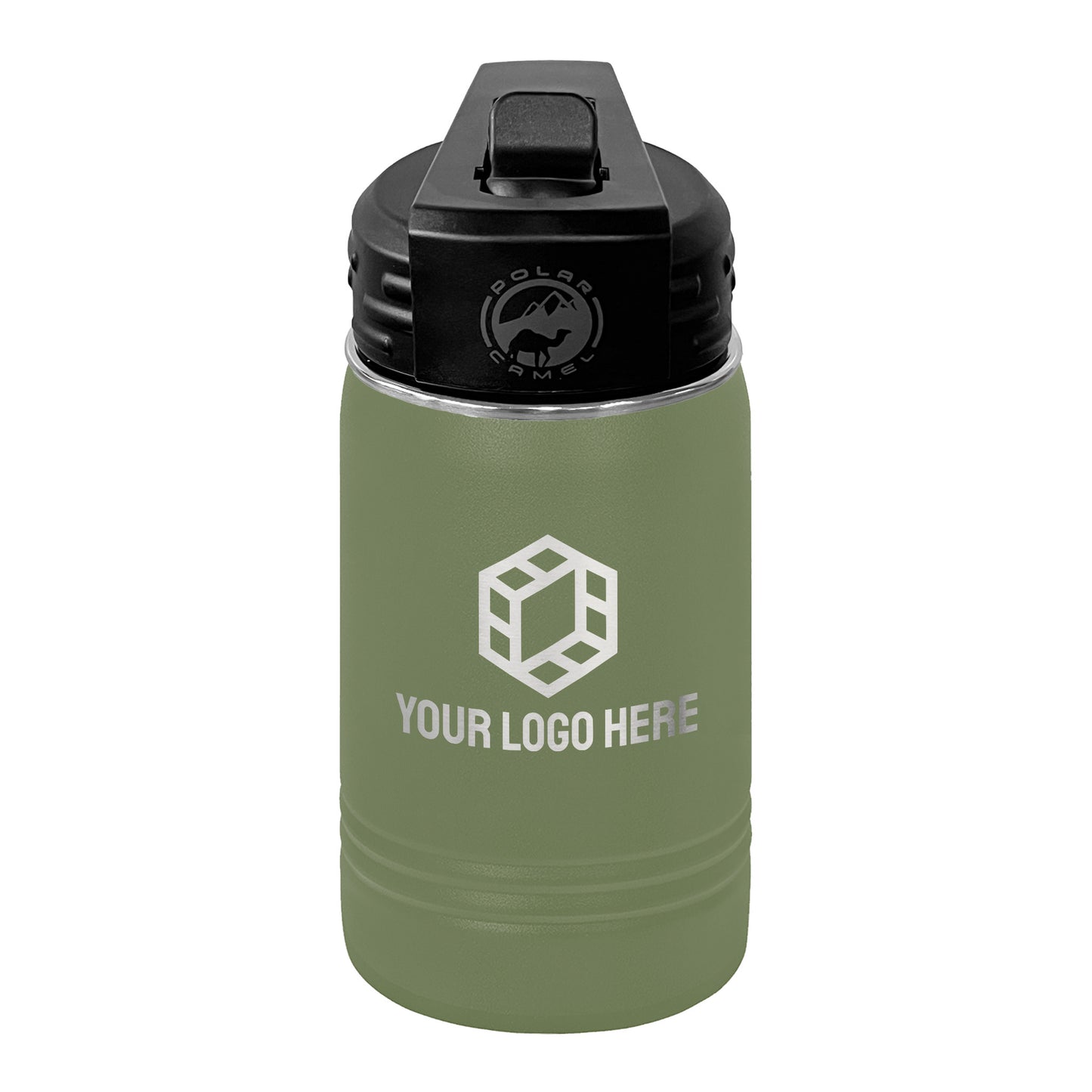 Custom Polar Camel® 12oz Youth Water Bottle with Laser Engraved Logo