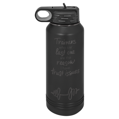Custom Polar Camel® 32oz Ghost Black ION-Plated Water Bottle