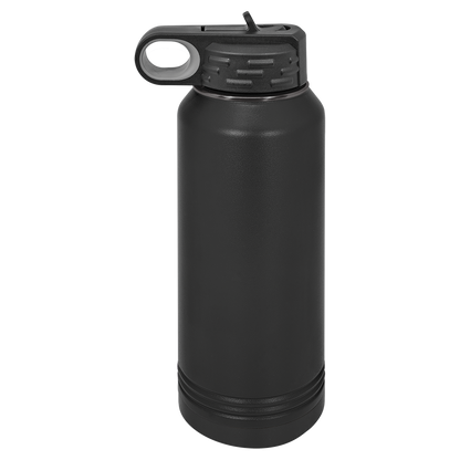 Custom Polar Camel® 32oz Ghost Black ION-Plated Water Bottle