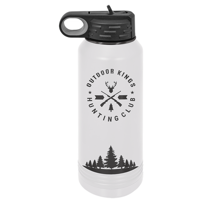 Custom Polar Camel® 32oz Ghost Black ION-Plated Water Bottle