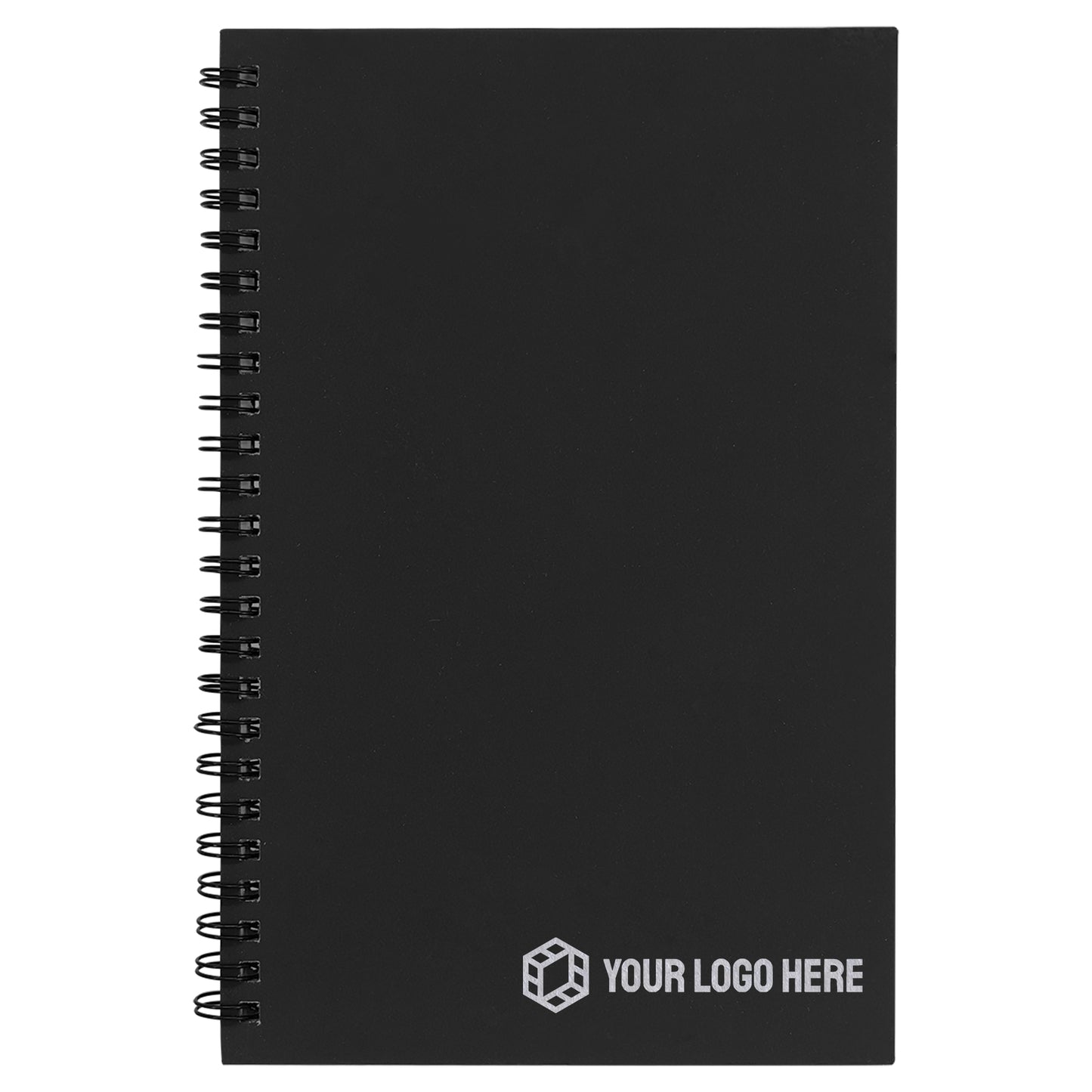 [Swag Store Ready] Lazerburst Spiral Notebook 5 1/2" x 8 1/2" with Engraved Logo