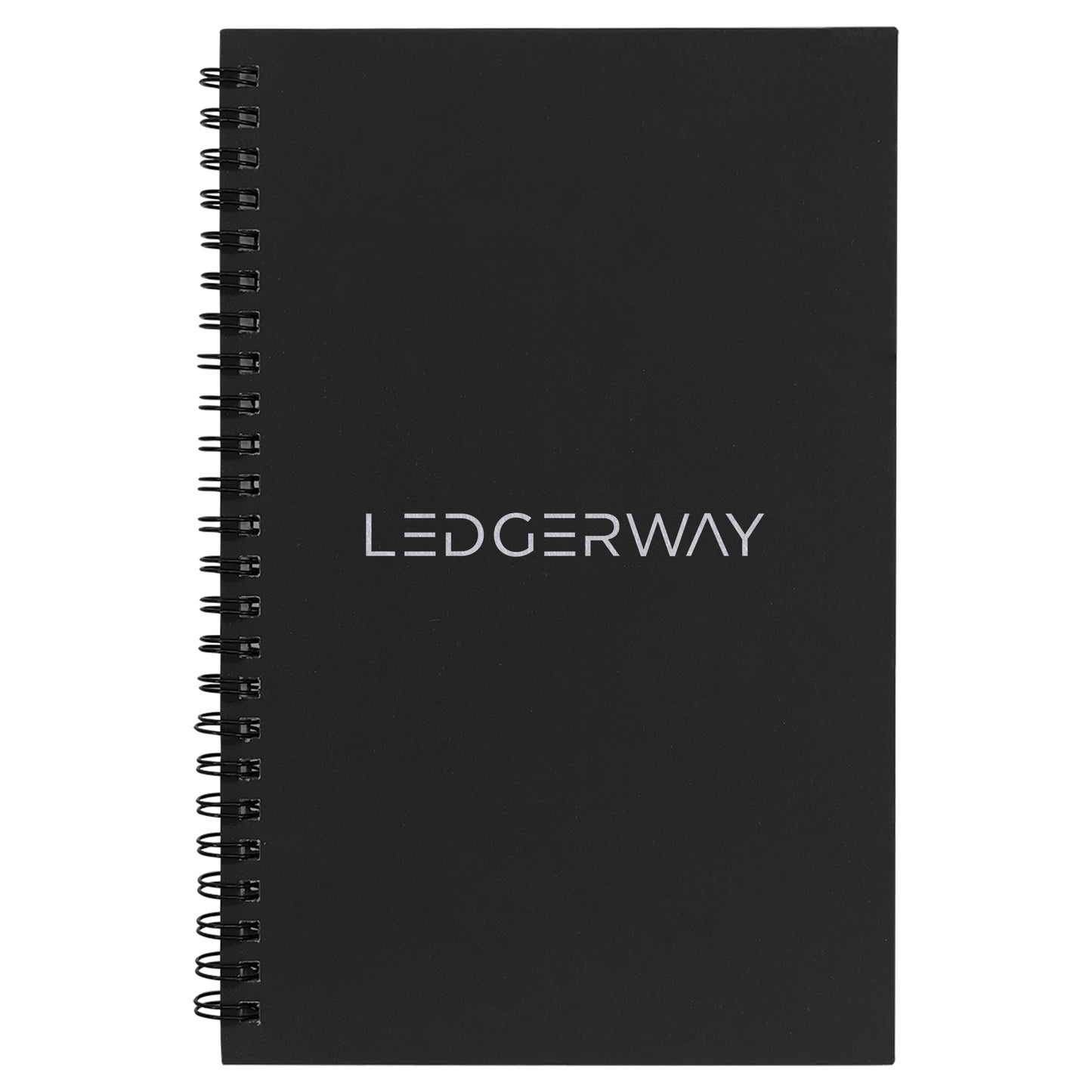 LEDGERWAY Lazerburst Spiral Notebook 5 1/2" x 8 1/2" with Engraved Logo