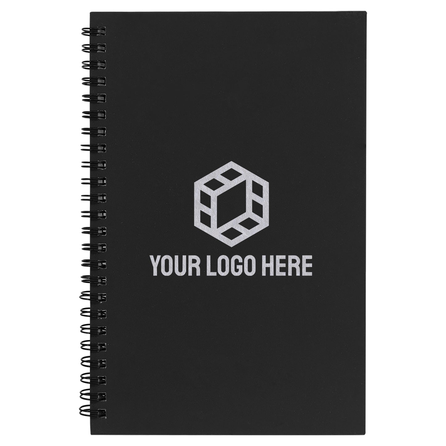 [Swag Store Ready] Lazerburst Spiral Notebook 5 1/2" x 8 1/2" with Engraved Logo