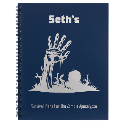 [Swag Store Ready] Lazerburst Spiral Notebook 8 1/2" x 11" with Engraved Logo