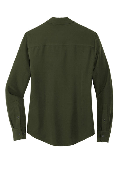Mercer+Mettle® Women's Stretch Crepe Long Sleeve Camp