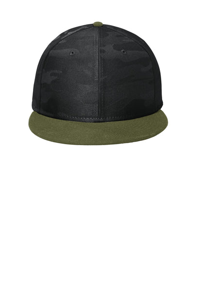 New Era® Camo Flat Bill Snapback Cap