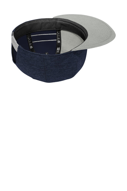 New Era® Shadow Heather Striped Flat Bill Snapback Cap