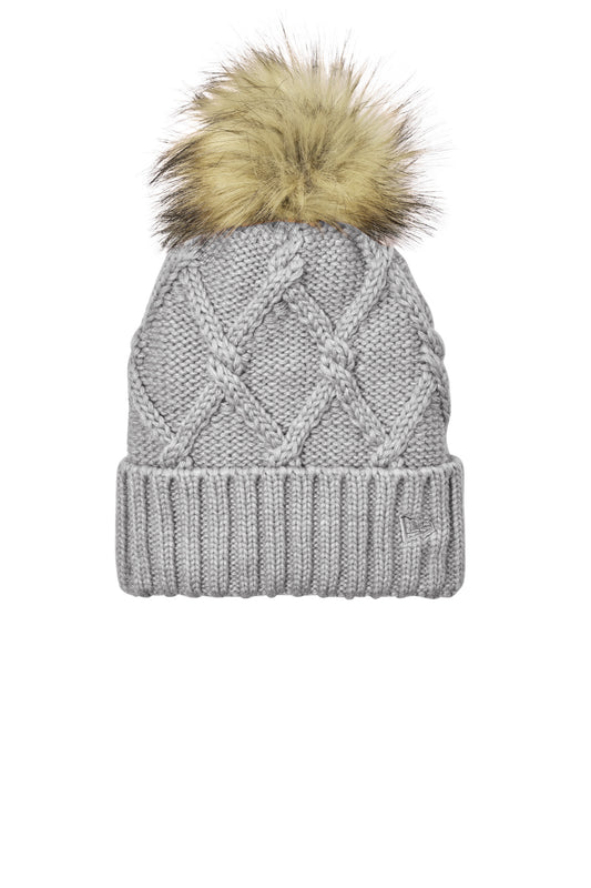New Era® Faux Fur Pom Beanie