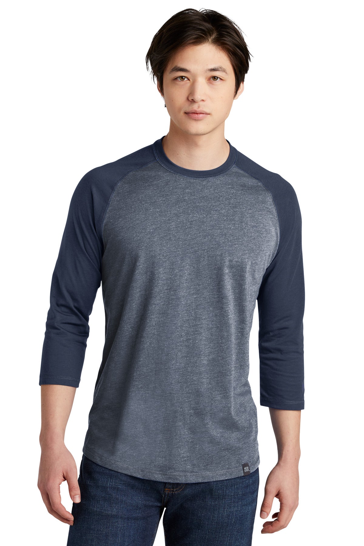 New Era® Heritage Blend 3/4-Sleeve Baseball Raglan Tee