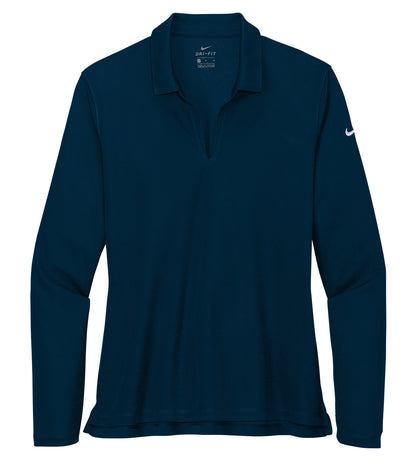 Nike Women's Dri-FIT Micro Pique 2.0 Long Sleeve Polo