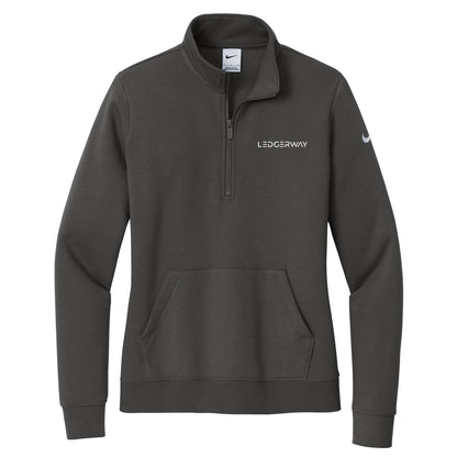 LEDGERWAY Nike® Women's Club Fleece Sleeve Swoosh 1/2-Zip