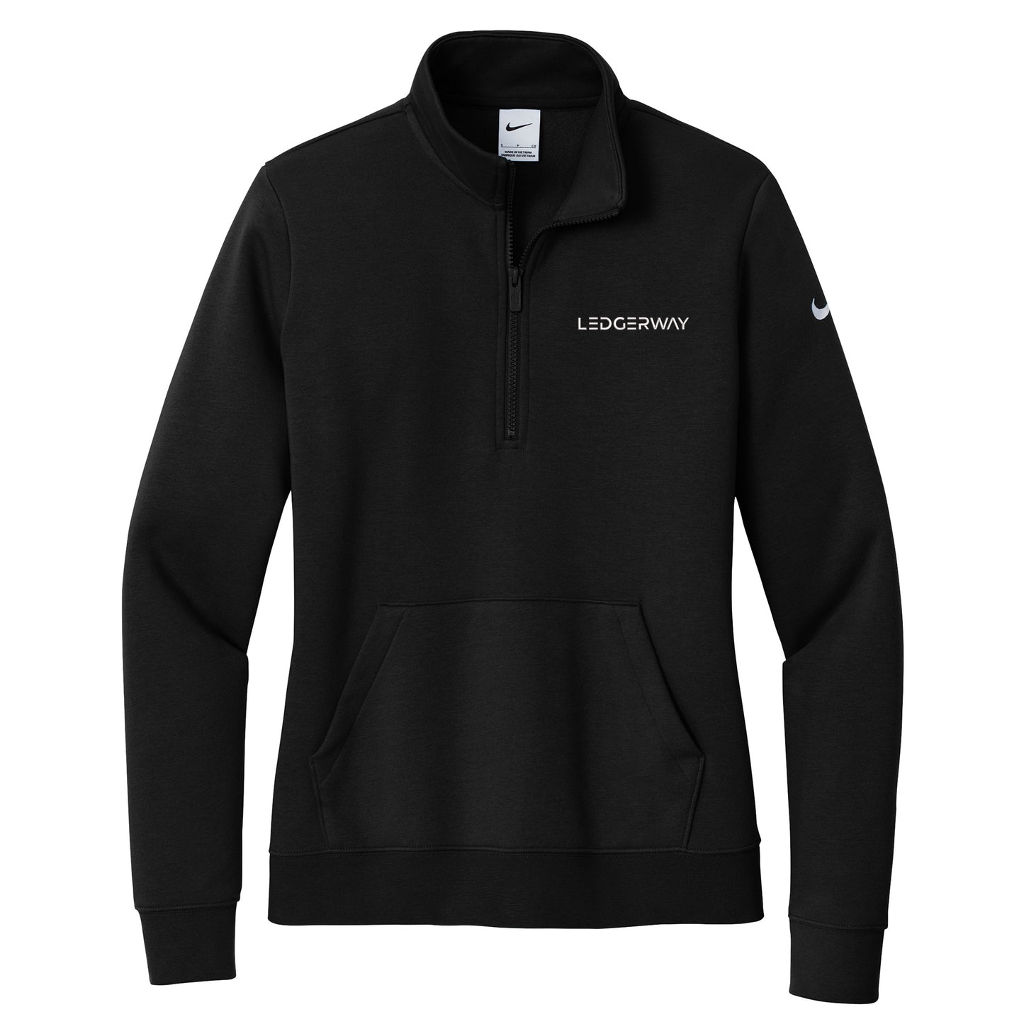 LEDGERWAY Nike® Women's Club Fleece Sleeve Swoosh 1/2-Zip