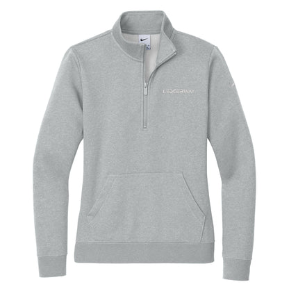LEDGERWAY Nike® Women's Club Fleece Sleeve Swoosh 1/2-Zip